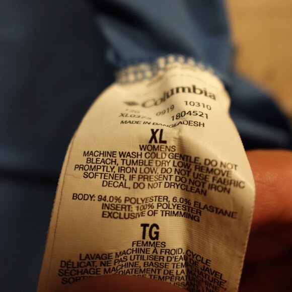 Columbia PFG Sleeveless Performance Dress Women’s XL Blue Fishing Outdoor - Picture 7 of 9